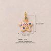 1Pc Cute Ocean Animal Ceramic Charm Pendant Hand-Painted Dolphin Seahorse Jewelry For Necklaces Keychains DIY Accessories
