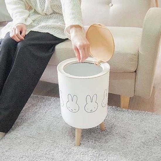 Okato miffy storage box trash can lid 7 liters width 22 height 36.3 depth cm