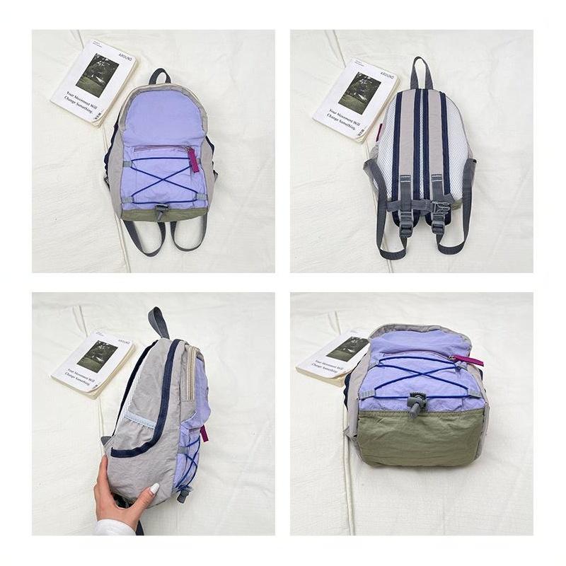 Fashion Lightweight Mini Backpack Portable Multifunctional Shoulder Bag Large Capacity School Bag Outdoor Use
