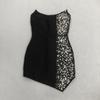 Women's Solid Color Rhinestone Sleeveless Bandage Mini Dress - New Fashion