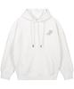 Graffiti Oversized Wide Shoulder Hoodie_White
