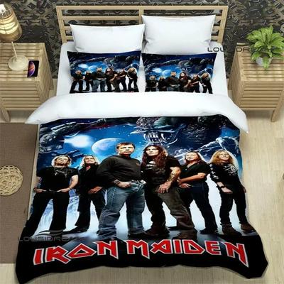 I-Iron-M-Maiden Bedding Sets Exquisite 3D Rock Band Bed Supplies Set Duvet Cover Comforter Set Bedding Set Rock Fans Gift