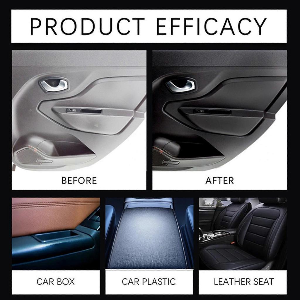 Multipurpose Car Interior Cleaner Sprays with Nighttime Polishing Effect Quick Drying Residues Frees for Rubber & Leather