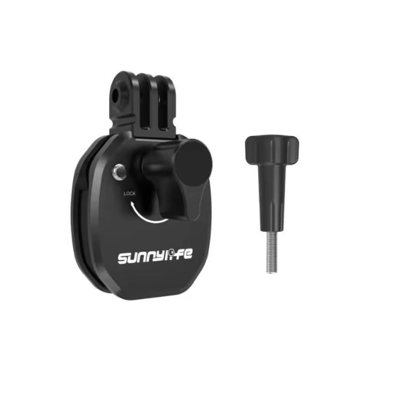Sunnylife Motorcycle Windshield Clip for Insta360 X5 DJI Action 5 Pro GoPro DJI Pocket 3 Camera Aluminum Alloy Mount Accessories