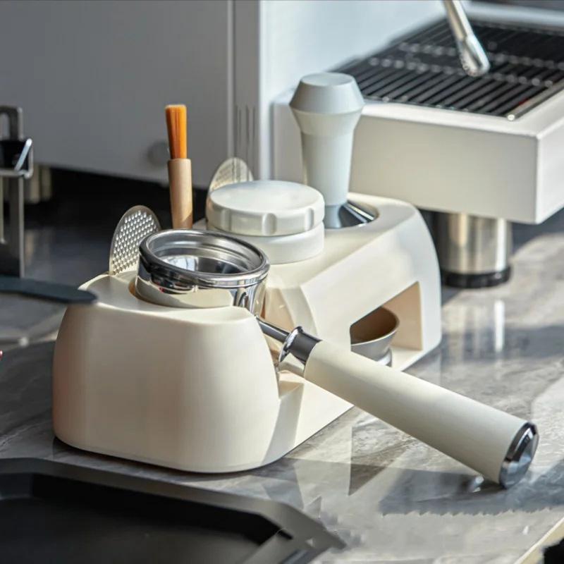51-58mm Universal Coffee Tamper Station Stand Pad Non-slip Coffee Tamper Base Coffee Portafilter Storage Rack Dispenser Holder