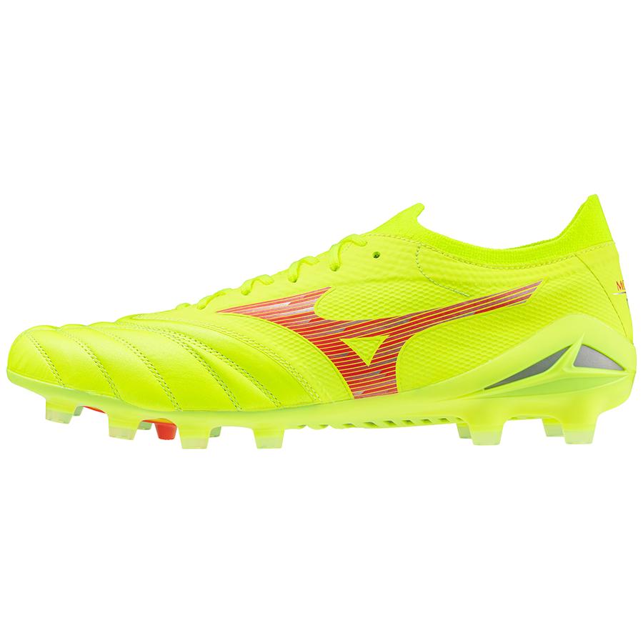 Mizuno Morelia Neo 4 Beta Elite Comfortable Non-Slip Support Soccer Shoes Unisex Soccer Shoes Yellow P1GA244245 44