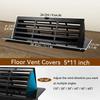 Floor Vent Covers 4 x 10 inch, Adjustable Air Vent Deflectors for Home Floor,Sidewall,Office or Ceiling Black Floor Register