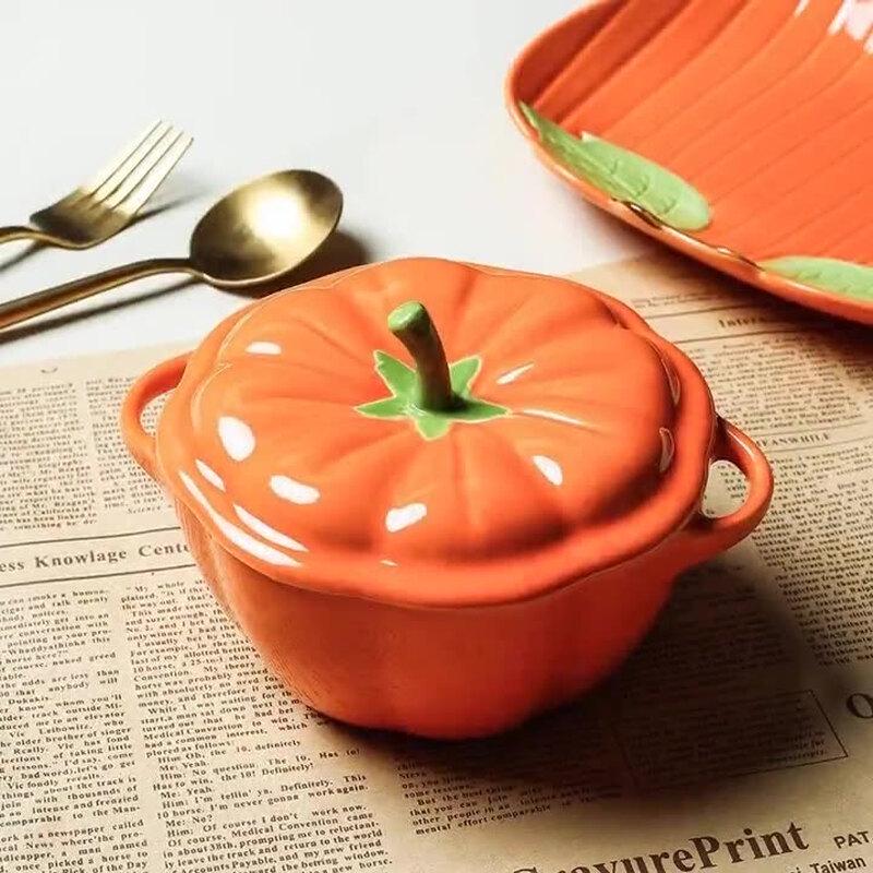 Ceramic Pumpkin Baby Food Bowl