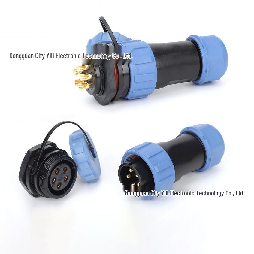 SP21 23-Pin Male-Female IP68 Waterproof Industrial Aviation Connector