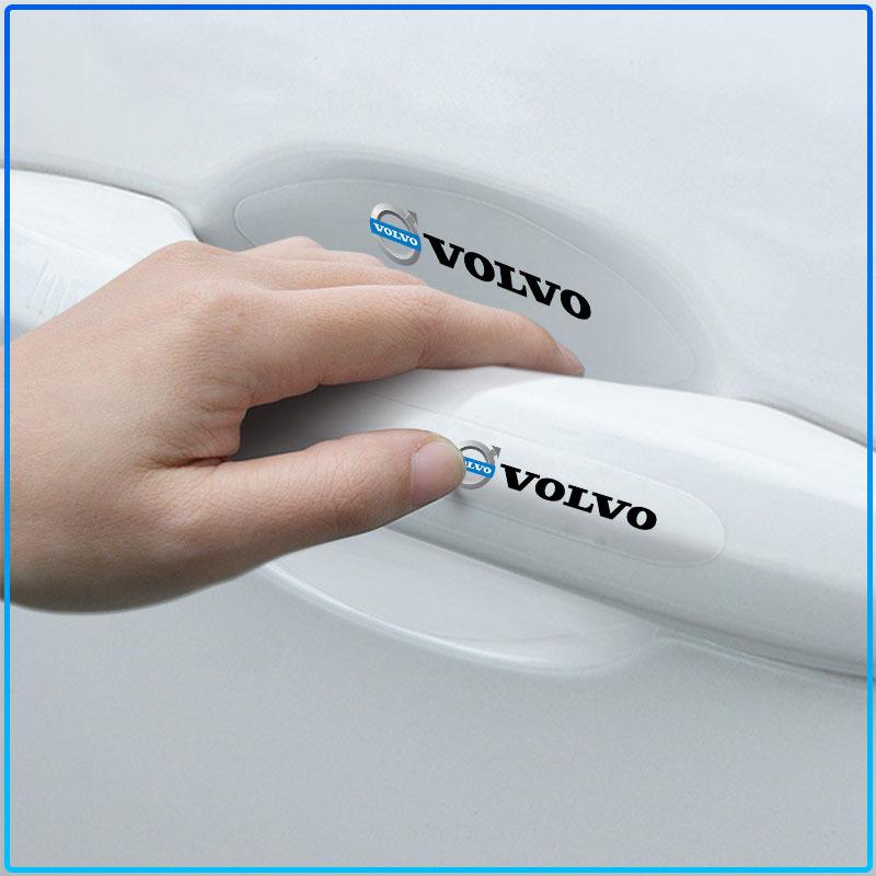 For Volvo Rdesign XC90 S60 XC60 V70 S80 S40 V50 V40 V60 C30 S70 8Pcs Transparent Car Door Handle Bowl Anti Scratch Protective Sticker