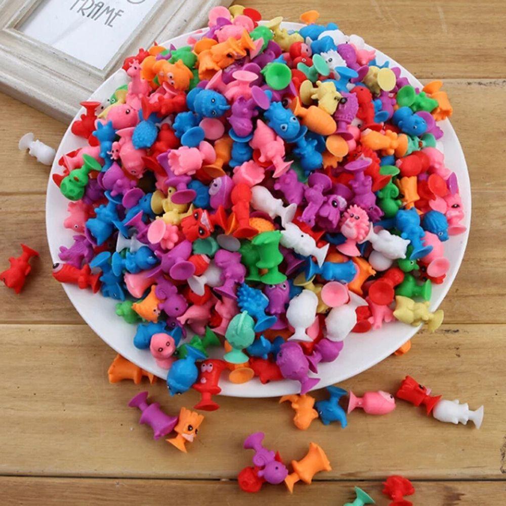 Animal Action Figures Mini Doll Sucker Dolls Suction Cup Puppets Capsule Model Suction Cup Toys