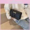Chic Black Pu Leather Crossbody Bag For Women Stylish Versatile Small Square Handbag