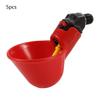 5PCS Chicken Bird Automatic Drinkers Water Drinking Cups Bowls (Fixed Screw Water Bowl)
