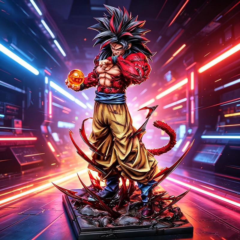 Dragon Ball Z Ssj4 Goku Anime Figure Replaceable Hands Super Saiyan 4 Goku Pvc Action Figures Collection Model Toys Gifts