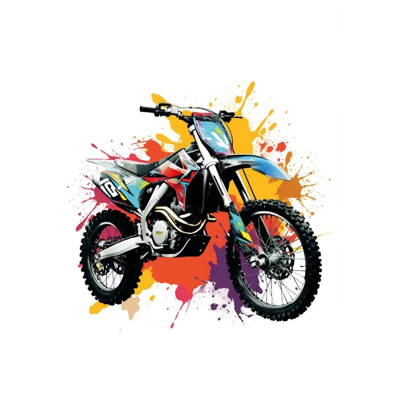 Watercolour Dirt Bike Motocross Canvas Painting Posters Prints Motorcycle Motorbike Wall Picture for Room Home Decor Cuadros
