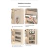 3 Piece Bathroom Door Hanging Shelf with Deep Hook Invisible Storage Space Over Cabinet Organizers for Shower Essential