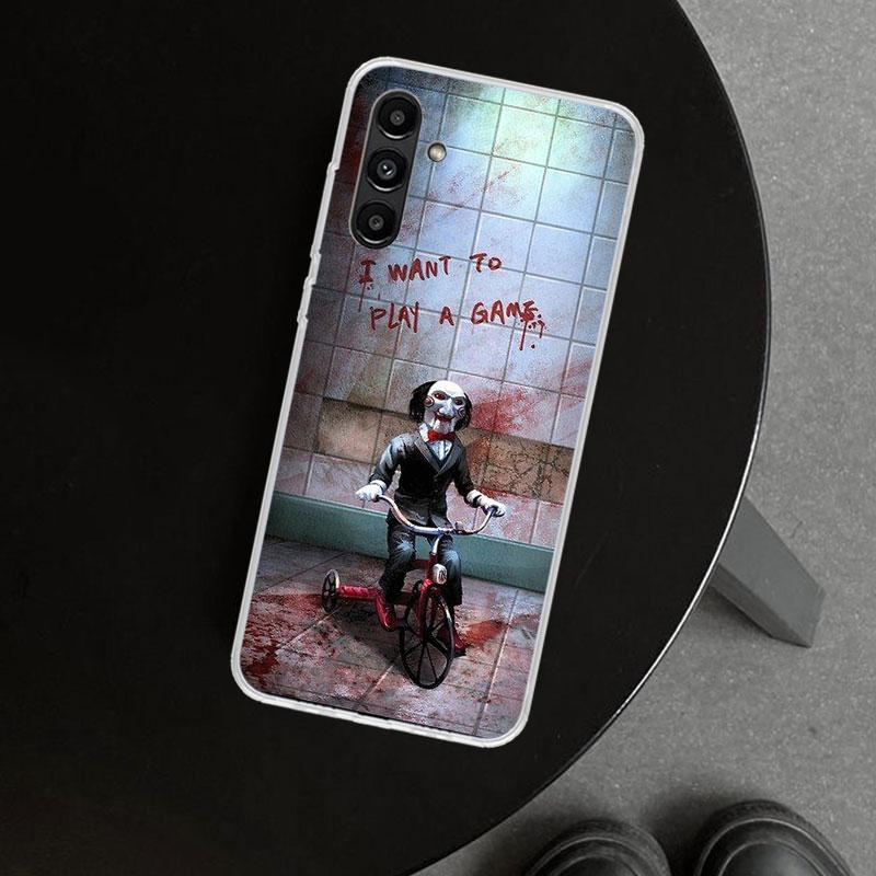 The Jigsaw Killer Horror Phone Case Cover for Samsung Galaxy A17 A16 A26 A36 A56 A57 A37 A15 A25 A35 A55 A14 A24 A34 A54 A13 A23