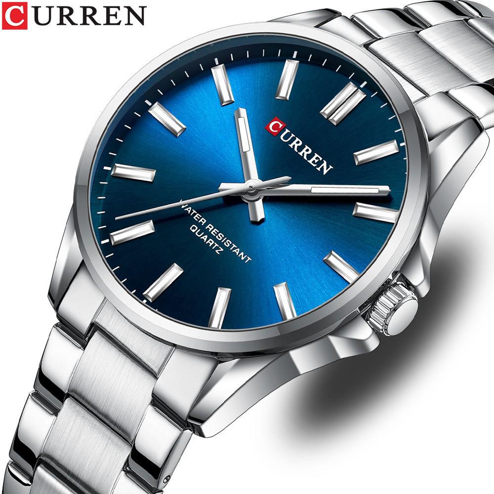 Curren Kairui 9090: Herren-Stahlarmbanduhr & Damen-Quarz-Business-Uhren-Set.