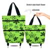 Foldable Oxford Cloth Wheeled Shopping Trolley Bag