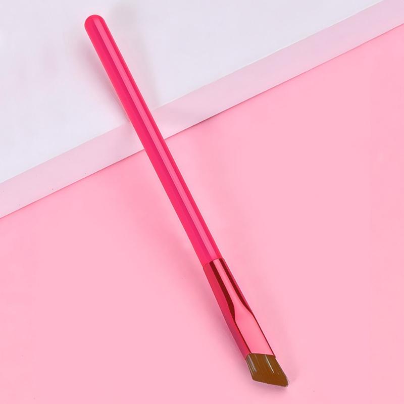 2Pcs Angled Eyebrow Makeup Brushes 2 Ended Applicator for Defined Brows and Eyeliners Gentle on Skin Travel Friendly Design