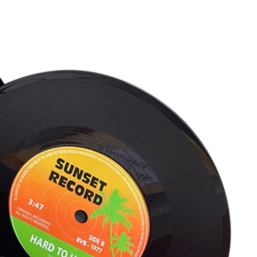 2pcs Book Holders Vinyl Record Shape Rounded Edges Vintage Bookends Book Stand for Student