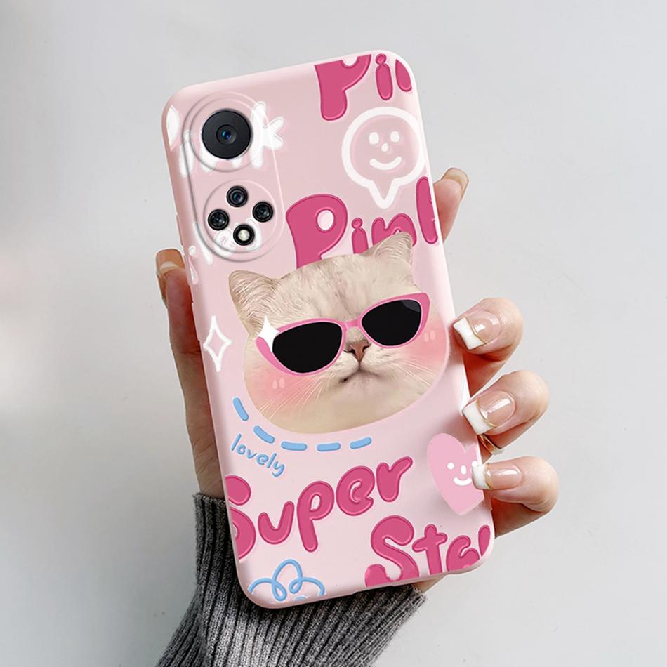 Funda For Honor 50 Capa Huawei Nova 9 Phone Case Soft Silicone Cute Cat Bear Cartoons Back Cover For Nova9 Honor50 Coque Bumper