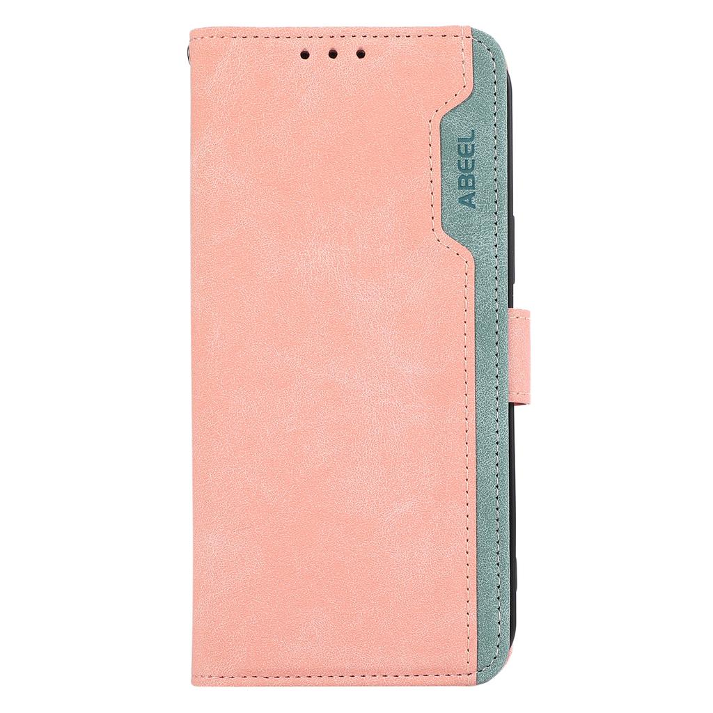 ABEEL For Samsung Galaxy S21 Ultra 5G Phone Case Color Matching RFID Blocking Wallet Leather Cover