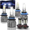 Lights Bulbs For Chevy Blazer 2000 2001 2002 2003 2004 2005, High Beam Low Beam And Fog Light Bulb Set, 6500K White Light, 500% Brightness, Plug And