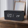 Smart Radio Clock Digital Japanese Radio Wave Creative Wooden Electronic Clock Thermometer Luminous Student Alarm Clock