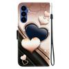 For Samsung Galaxy A57 5G Leather Case Stand Wallet Pattern Printing Phone Cover with Wrist Strap