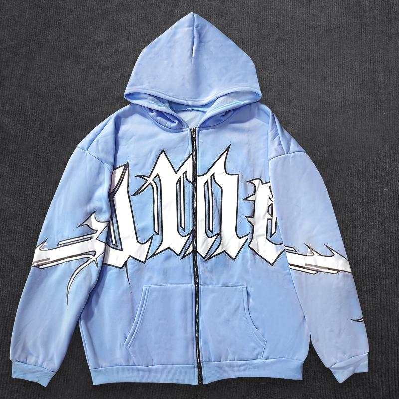 Autumn/Winter Y2K Street Trendy Cool Letter Printed Fashion Long Sleeve Warm Hoodie