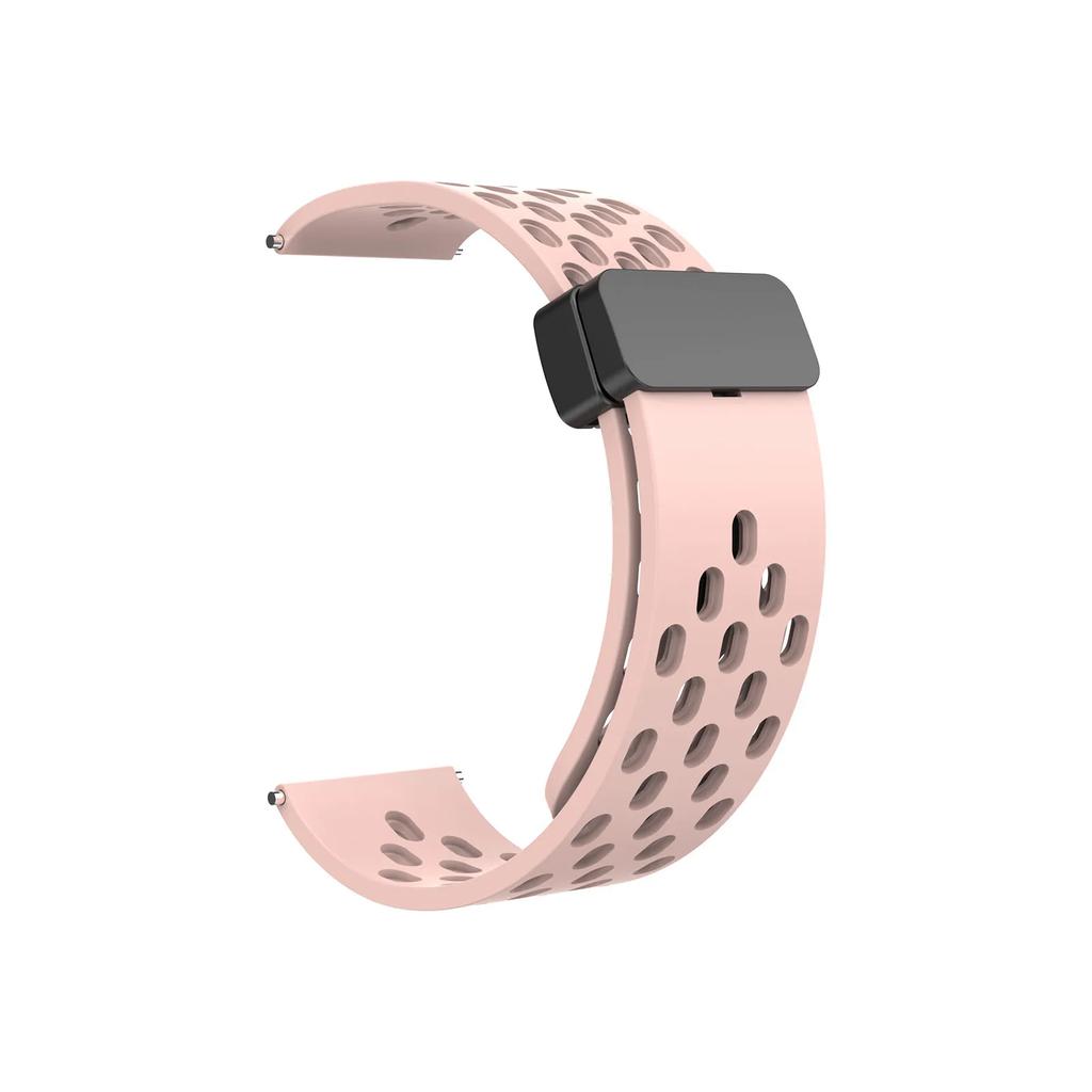 Silicone Watch Band For Garmin Venu 2 Plus Sq Vivoactive 3 4 5/Forerunner 255 645 158/55/245 Music Magnetic Buckle Strap