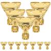 12Pcs Box Feet Corner Protectors Strong Zinc Alloy Hardware for Gift Boxes Wooden Chests Decorative Edge Guards