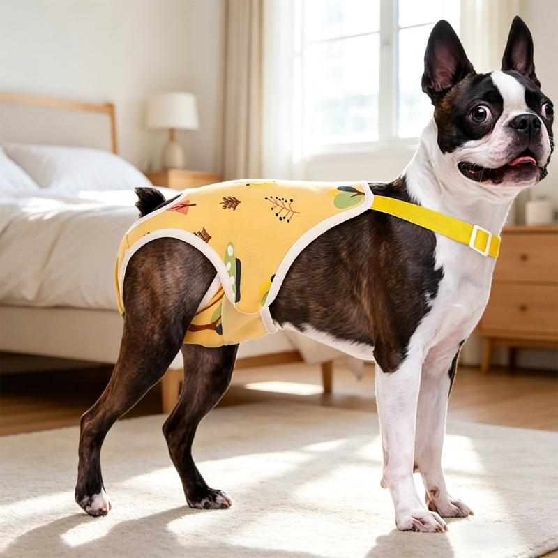 Adjustable Harnesses Pet Diaper Washable Reusables for Female Dog During Heat Comfortable Breathable Easy To Use