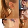 1Pc Punk Tassels Chain Leaf Fish Cross Charms Ear Stud Cuff Earring Jewelry Gift