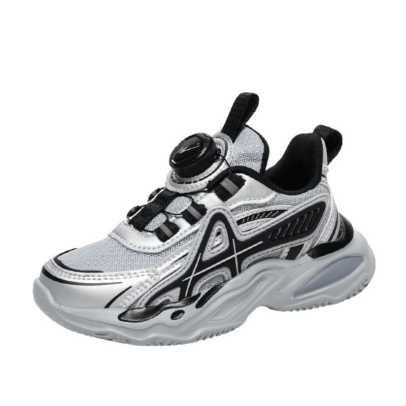 

Children s Sports Shoes 2024 Fashion Mesh Breathable Outdoor Training Flat Walking Pleasure Tennis Shoes for Kids Sneakers EU40 серый