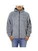 POLO RALPH LAUREN Hooded Retro Pile Performance Fleece Size Gray Men's Zip-Up Jacket, L, (Product Code 0101997)