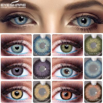 1 pora natūralių spalvų kontaktinių lęšių akims PATTAYA spalvoti kosmetiniai kontaktiniai lęšiai spalvoti lęšiai akims