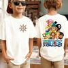 New One Piece Japanese Anime Printed Men's T-Shirt Roronoa Zoro Boy Children's Harajuku Short Sleeve Kids Luffy T-shirt Clothing