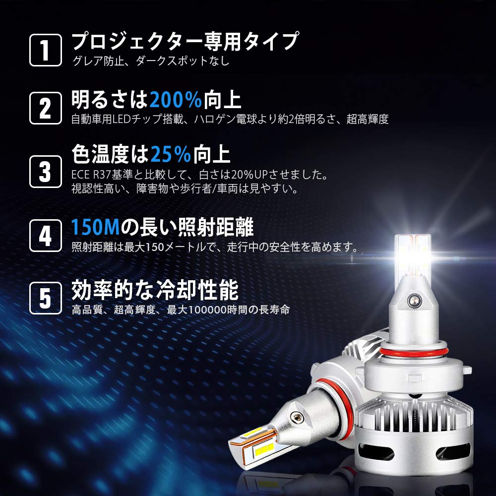 NOVSIGHT HB3/HB4 LED Headlight HB3/HB4 Universal Type HB3 LED High Beam 9005 HB3 LED
