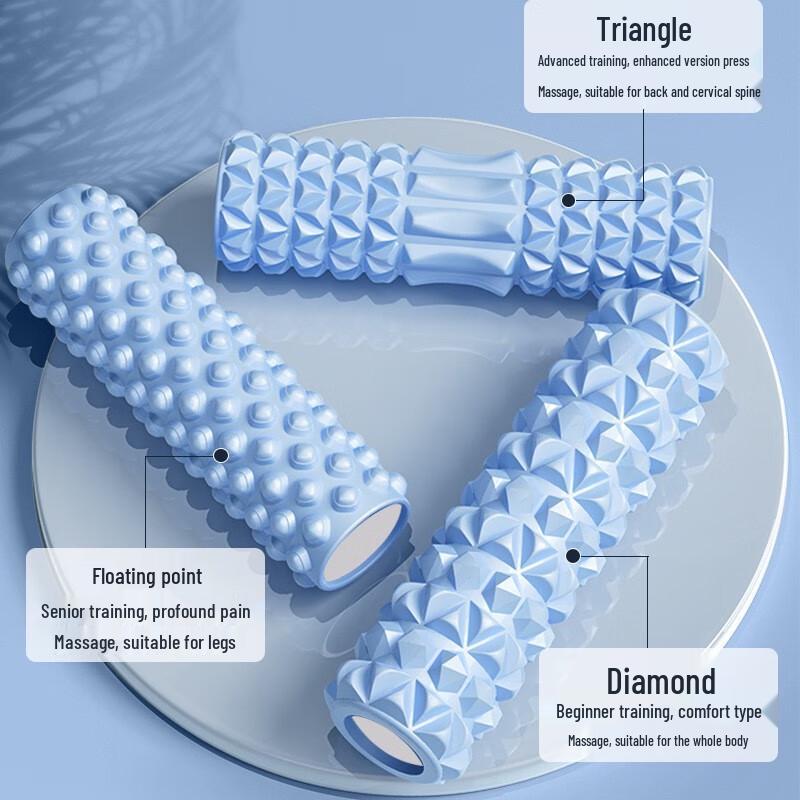 Diamond Hollow Yoga Foam Roller 2-Pack