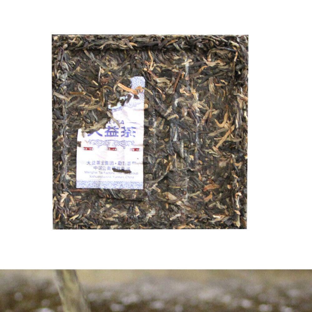 Pu'er Tea Cubes Platinum * 2019 Menghai Dayi Brick Raw Shen Puer Pu-erh Tea 240g