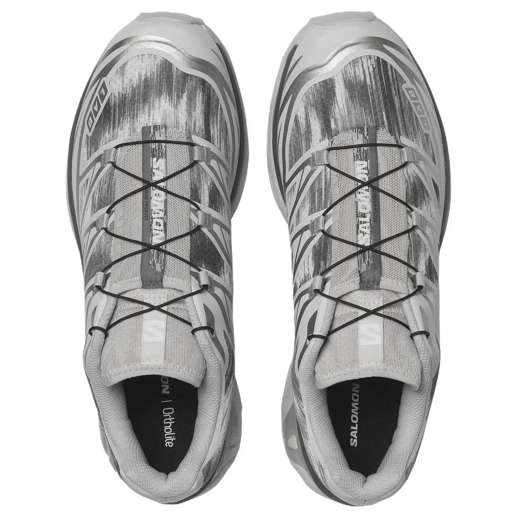 SALOMON Xt-6 Camo Casual Running Shoes Unisex Sneakers Silver Gray 478760