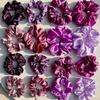 16 buc Elastice de păr uni, Elastice de păr moi din satin, Accesorii de păr casual versatile pentru femei, Elastice scrunchy de păr