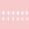 French Style Press On Nail 24 Pcs Glossy Finish Stick on Nail with Fruit Designs Suitable for Work and Social Event