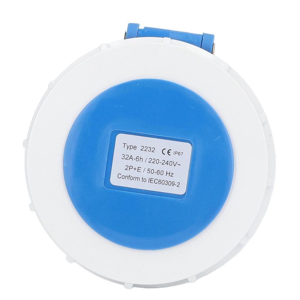 Industriesteckverbinder IP67 Wasserdicht Luftfahrt Stecker 3-polig 2P+E AC 220240V 32A