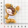 Cute Wendy Animal Costume Resin Hair Clip & Keychain Pendant DIY Accessory