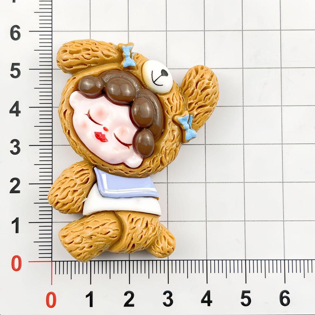 Cute Wendy Animal Costume Resin Hair Clip & Keychain Pendant DIY Accessory