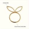 4Pcs Rabbit Ears Napkin Rings Bunny Head Napkin Holder Rings Buckles for Easter Holiday Wedding Party Dinning Table Decoration