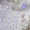 Tomoni Ice Transparent Light Luxury Nail Stickers - Purple Jade Gourd Design